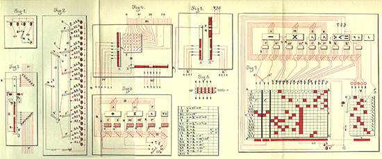 An assembly drawing of the machine from Essays on Automatics