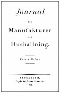 Journal för Manufakturer och Hushållning