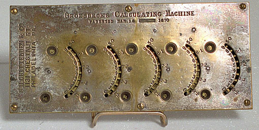Groesbeck's Adding Machine