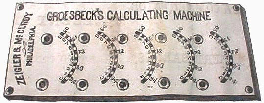 Groesbeck's Adding Machine