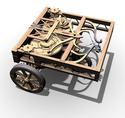 The self-propelled cart of Leonardo