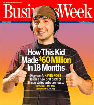 Kevin Rose on the cover of Business Week