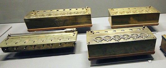 Arithmetical machine of Jean Lépine, front view