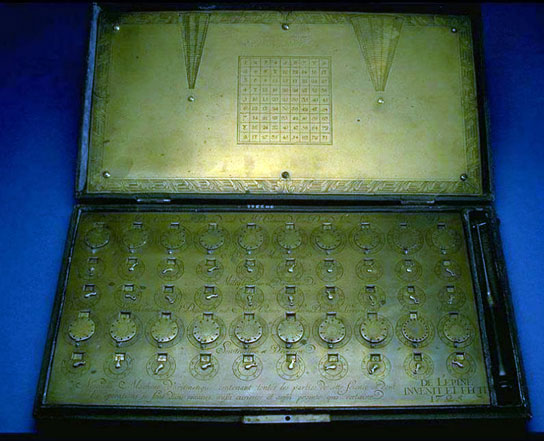 Arithmetical machine of Jean Lépine, front view