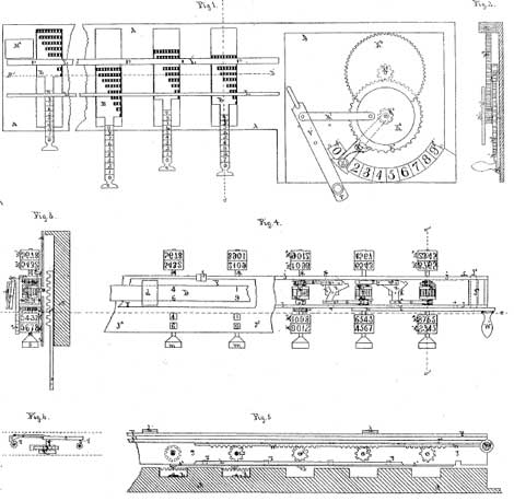 The patent drawing of the second machine of Barbour