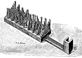 A bar from multypling machine of Bollée