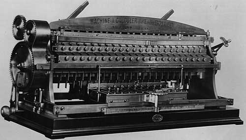 The multypling calculating machine of Bollée