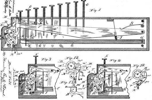 The patent of Comptometer
