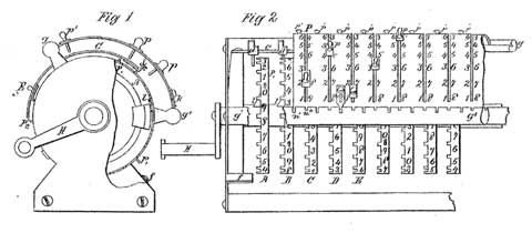 The smaller machine of Grant, exhibited 1876