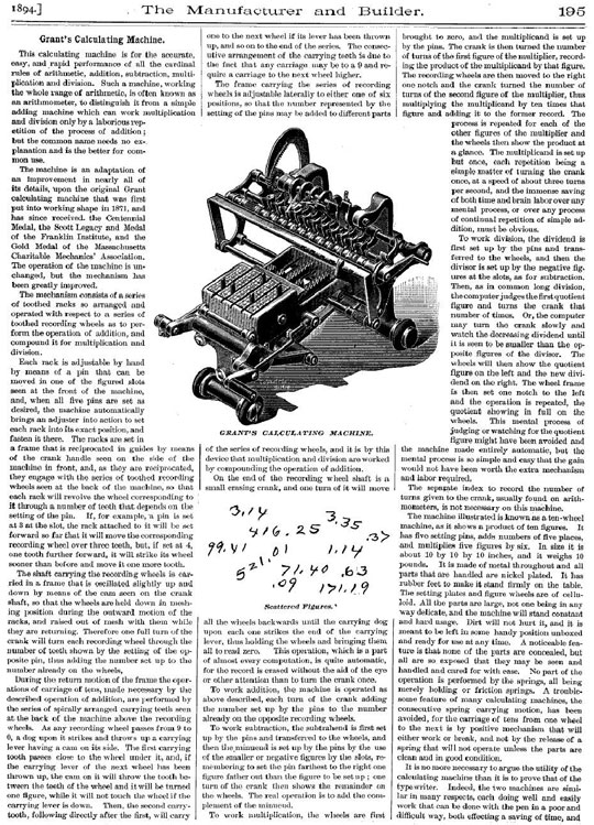 The last machine of Grant