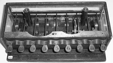 The inside of calculating machine of Schwilgué in Zurich