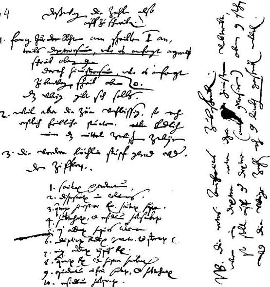 Schikard's computer-the sketch from the Landesbibliothek