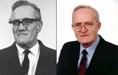 Frederic Williams (left) and Tom Kilburn